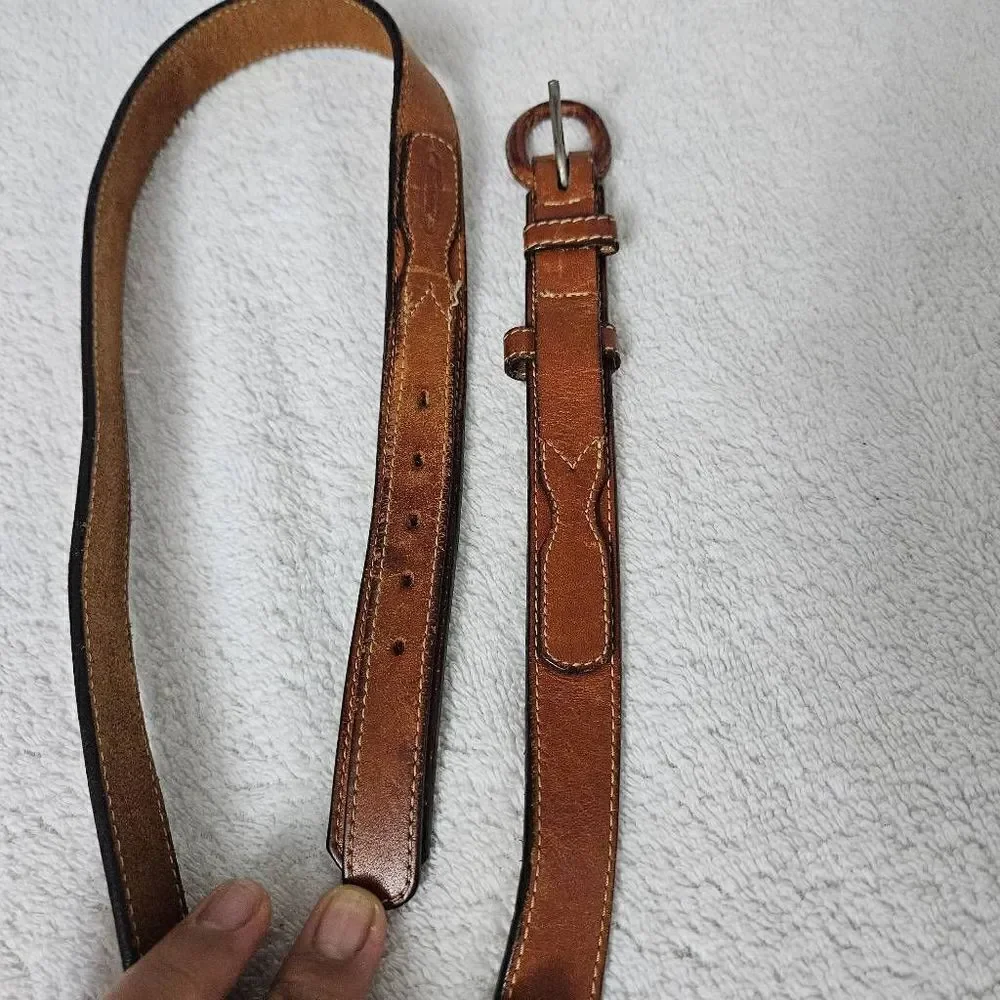 Jordache brown leather belt